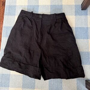 Zara linen-blend shorts